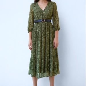 Zara Polka Dot Dress Size Large